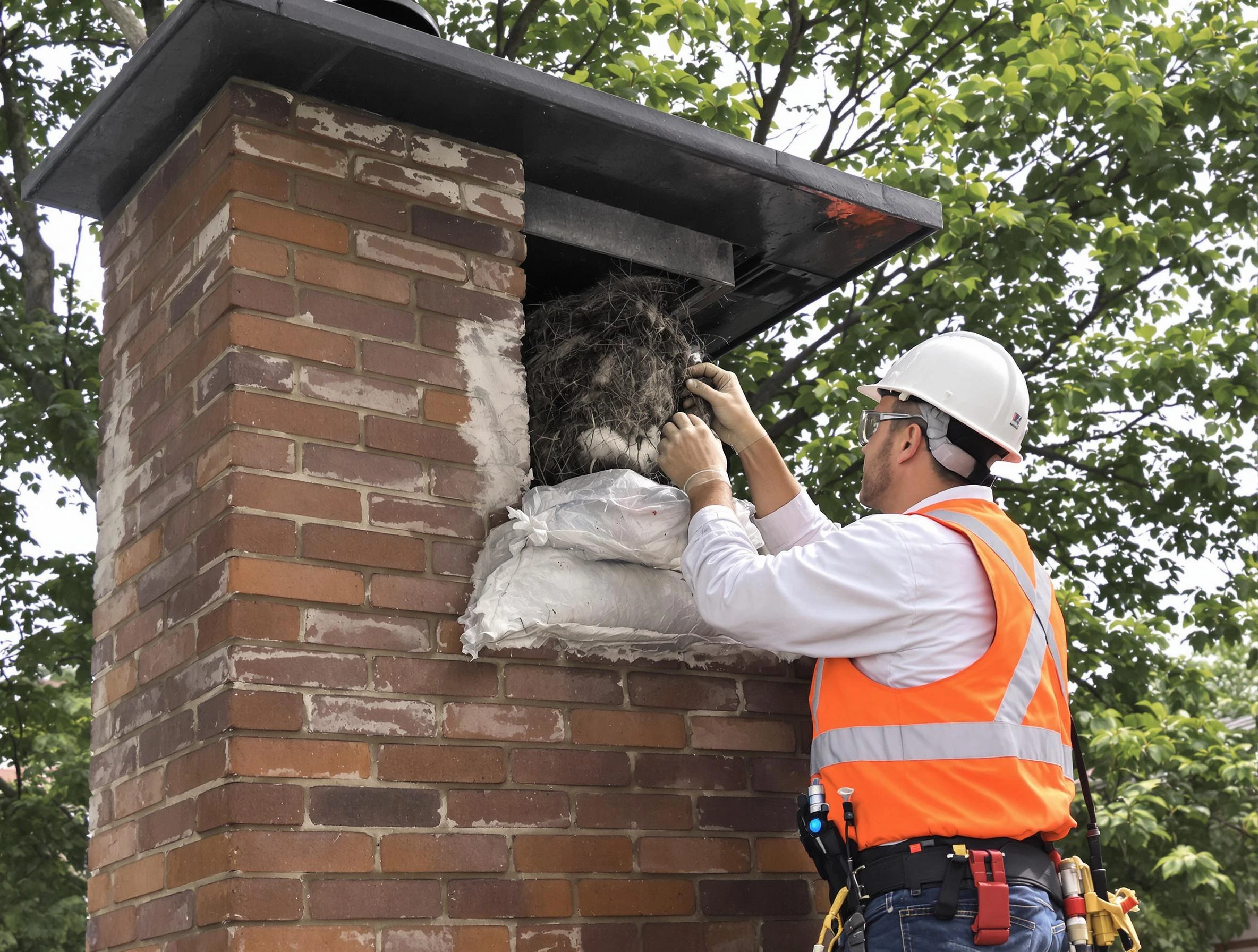 Humane removal of debris and animals by Monsey Chimney Sweep in Monsey, NY