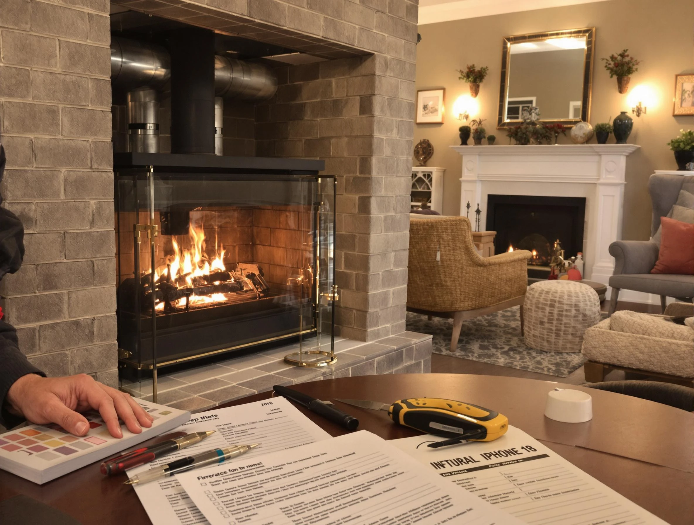 Monsey Chimney Sweep verifying fireplace safety measures in Monsey, NY